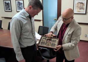 Gerges Meets with The President of Hockey Hall of Fame